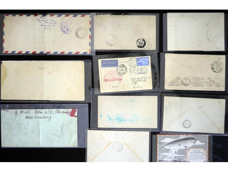 1920/1939, fast 190 Briefe und Karten mit einigen besseren Frankaturen, etwas Vertragstaatenpost, interessante Bordpost, Olym