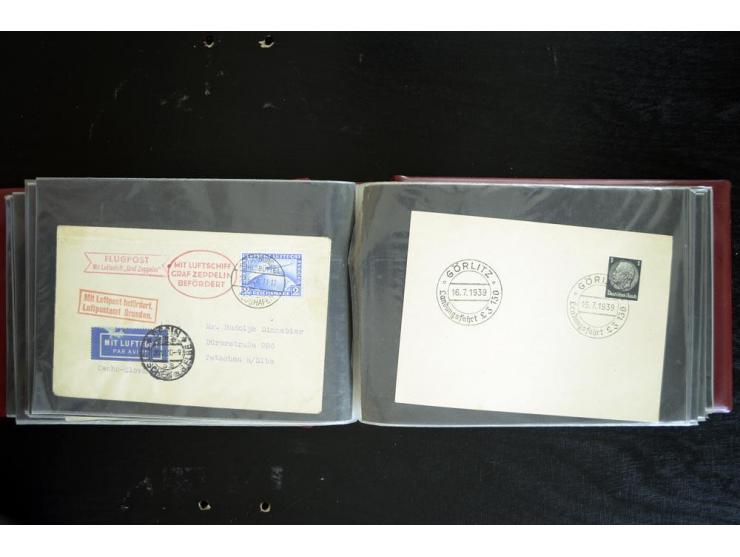 1920/1939, fast 190 Briefe und Karten mit einigen besseren Frankaturen, etwas Vertragstaatenpost, interessante Bordpost, Olym