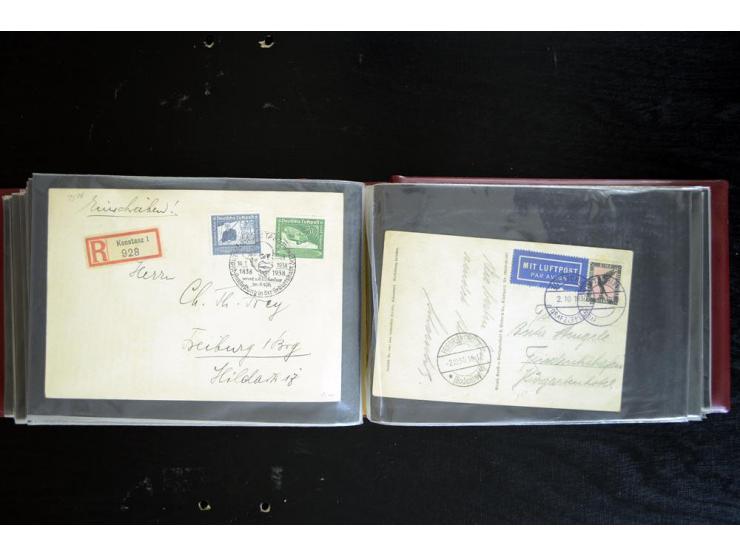 1920/1939, fast 190 Briefe und Karten mit einigen besseren Frankaturen, etwas Vertragstaatenpost, interessante Bordpost, Olym