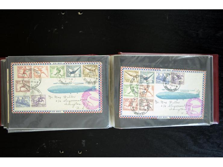 1920/1939, fast 190 Briefe und Karten mit einigen besseren Frankaturen, etwas Vertragstaatenpost, interessante Bordpost, Olym