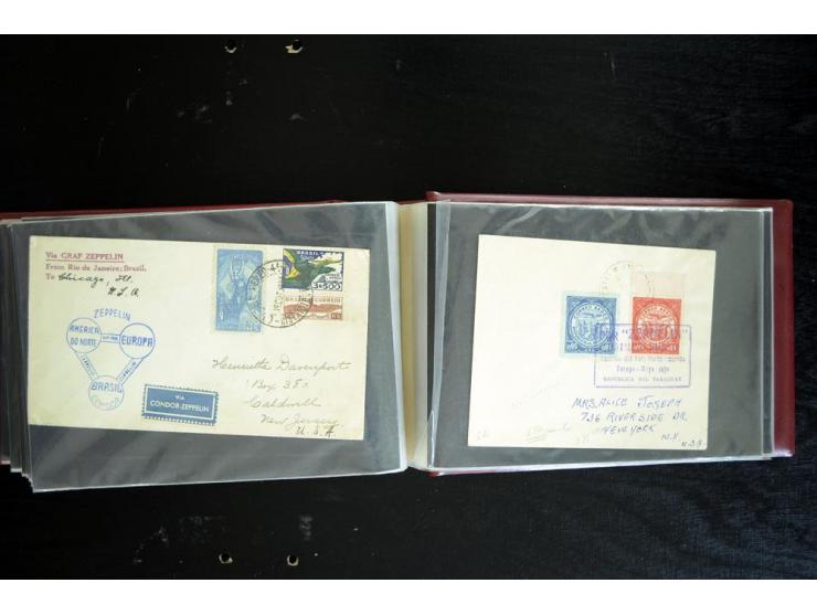 1920/1939, fast 190 Briefe und Karten mit einigen besseren Frankaturen, etwas Vertragstaatenpost, interessante Bordpost, Olym