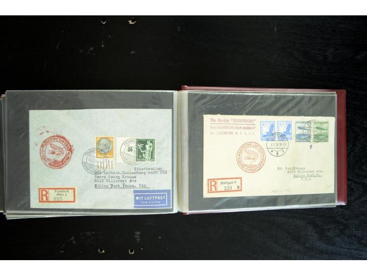 1920/1939, fast 190 Briefe und Karten mit einigen besseren Frankaturen, etwas Vertragstaatenpost, interessante Bordpost, Olym
