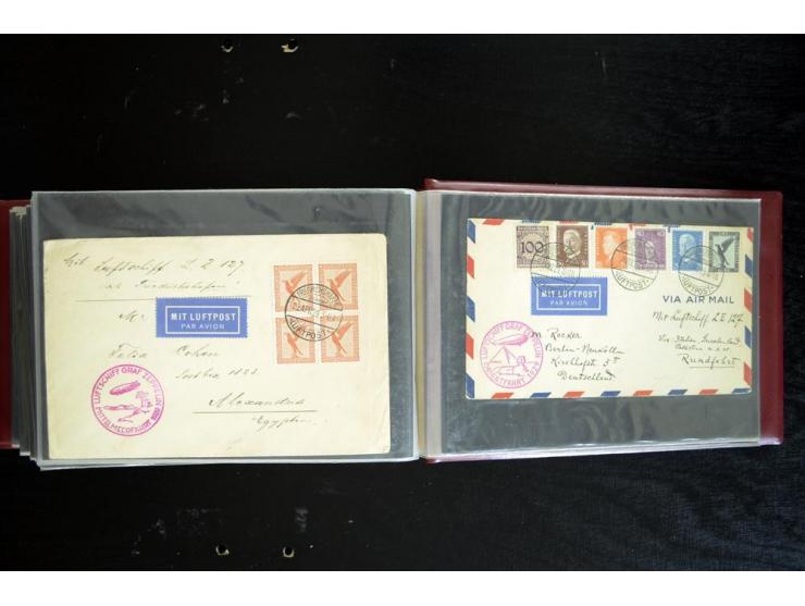 1920/1939, fast 190 Briefe und Karten mit einigen besseren Frankaturen, etwas Vertragstaatenpost, interessante Bordpost, Olym