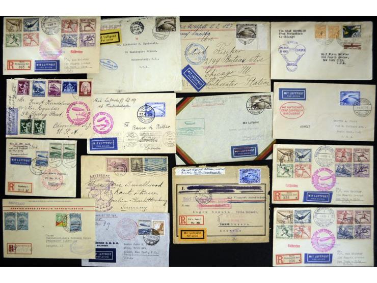 1920/1939, fast 190 Briefe und Karten mit einigen besseren Frankaturen, etwas Vertragstaatenpost, interessante Bordpost, Olym