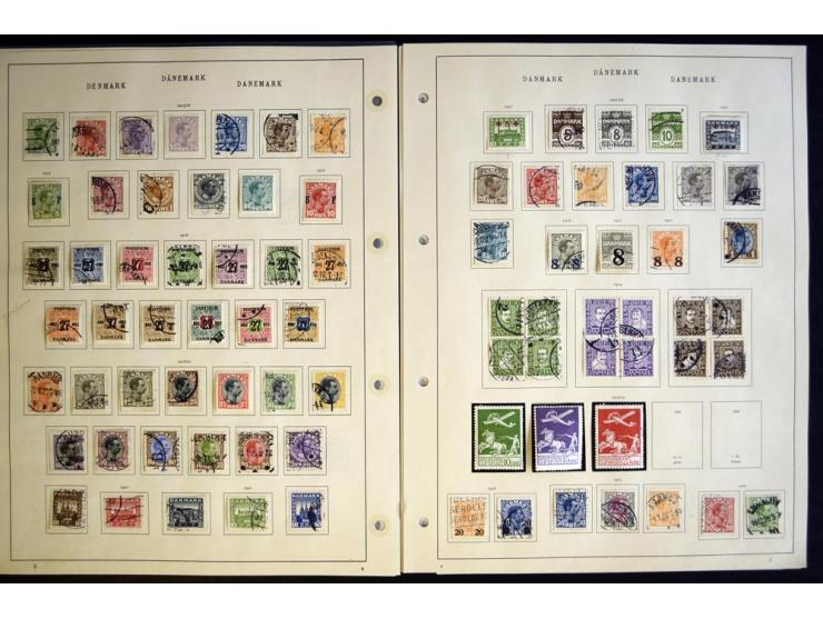 1851/1941, ungebrauchte und gestempelte Sammlung mit guten Werten, Dienst, Porto, Postfähre etc.