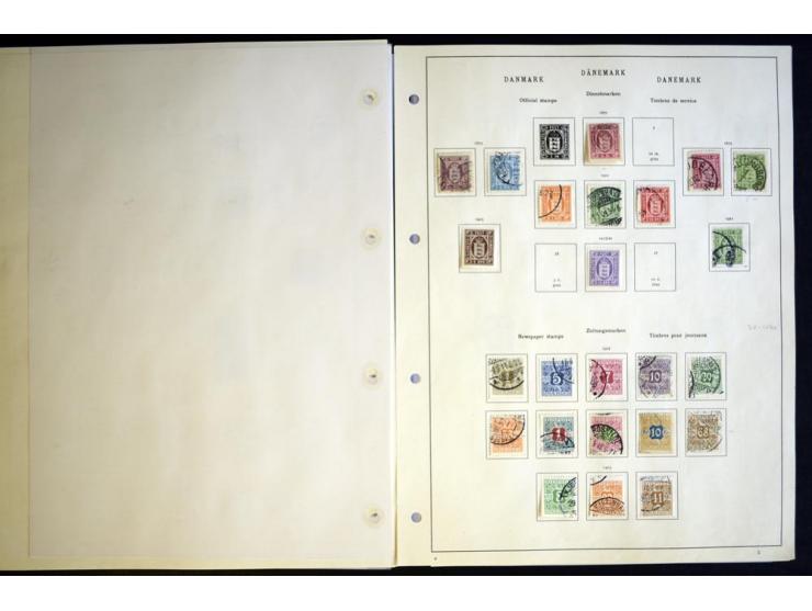 1851/1941, ungebrauchte und gestempelte Sammlung mit guten Werten, Dienst, Porto, Postfähre etc.
