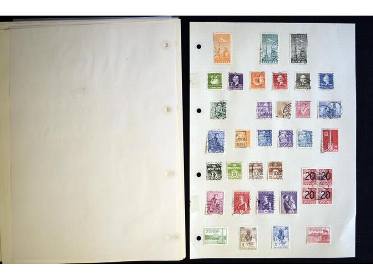 1851/1941, ungebrauchte und gestempelte Sammlung mit guten Werten, Dienst, Porto, Postfähre etc.