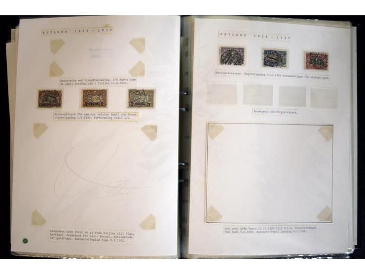 1915/1940, interessante, meist gestempelte Sammlung mit diversen Briefen, sowie diversen Ganzsachen dabei u.a. DUB1 gebraucht