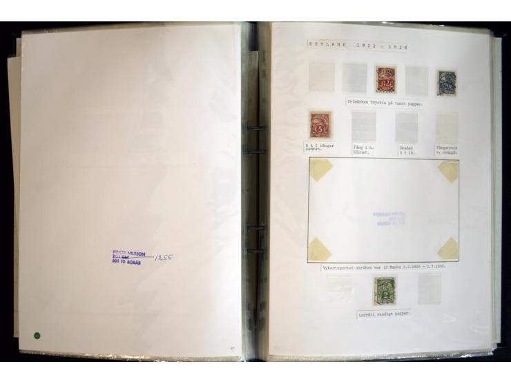 1915/1940, interessante, meist gestempelte Sammlung mit diversen Briefen, sowie diversen Ganzsachen dabei u.a. DUB1 gebraucht