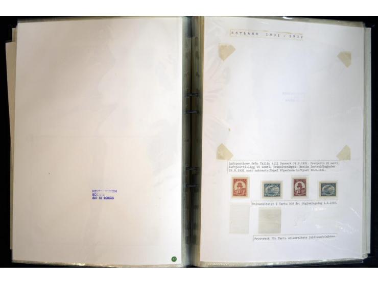1915/1940, interessante, meist gestempelte Sammlung mit diversen Briefen, sowie diversen Ganzsachen dabei u.a. DUB1 gebraucht