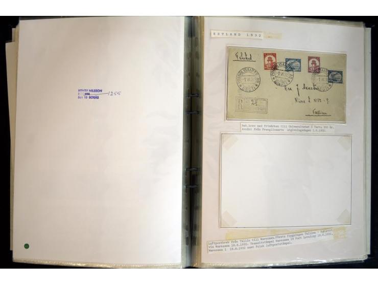 1915/1940, interessante, meist gestempelte Sammlung mit diversen Briefen, sowie diversen Ganzsachen dabei u.a. DUB1 gebraucht