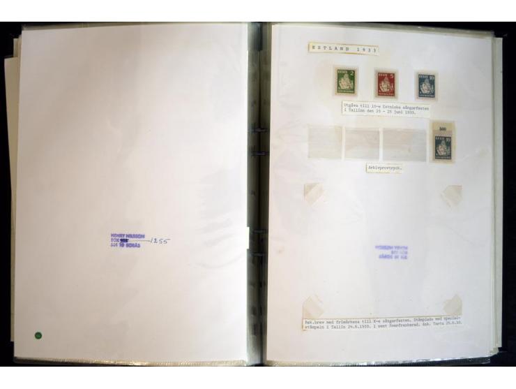 1915/1940, interessante, meist gestempelte Sammlung mit diversen Briefen, sowie diversen Ganzsachen dabei u.a. DUB1 gebraucht