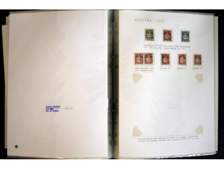 1915/1940, interessante, meist gestempelte Sammlung mit diversen Briefen, sowie diversen Ganzsachen dabei u.a. DUB1 gebraucht