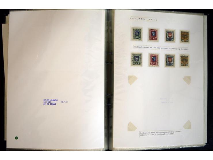 1915/1940, interessante, meist gestempelte Sammlung mit diversen Briefen, sowie diversen Ganzsachen dabei u.a. DUB1 gebraucht