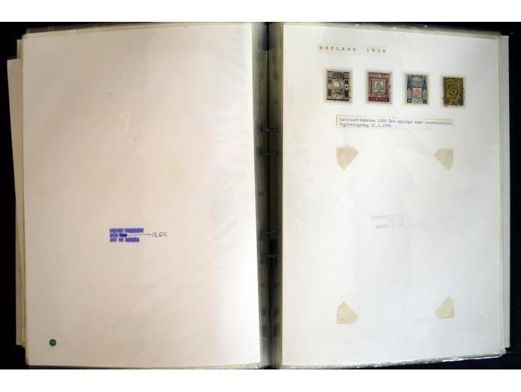 1915/1940, interessante, meist gestempelte Sammlung mit diversen Briefen, sowie diversen Ganzsachen dabei u.a. DUB1 gebraucht