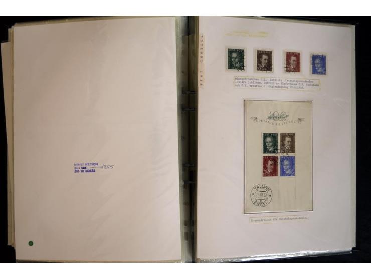 1915/1940, interessante, meist gestempelte Sammlung mit diversen Briefen, sowie diversen Ganzsachen dabei u.a. DUB1 gebraucht