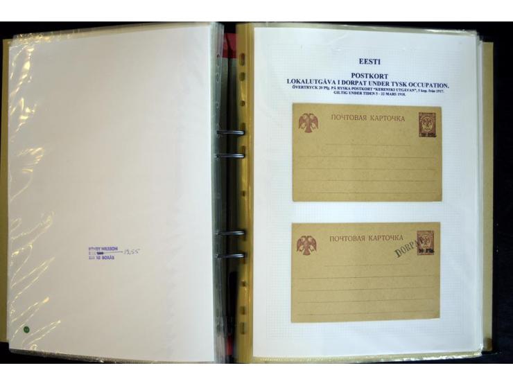 1915/1940, interessante, meist gestempelte Sammlung mit diversen Briefen, sowie diversen Ganzsachen dabei u.a. DUB1 gebraucht