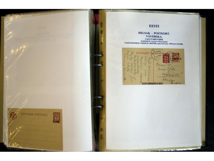 1915/1940, interessante, meist gestempelte Sammlung mit diversen Briefen, sowie diversen Ganzsachen dabei u.a. DUB1 gebraucht