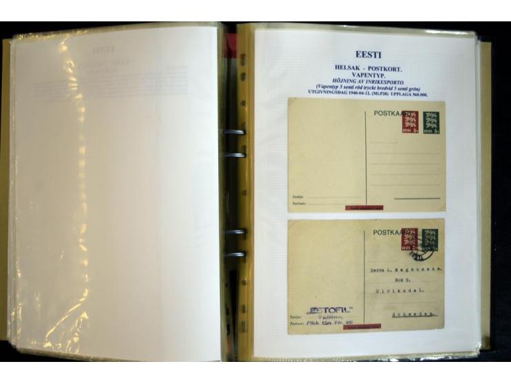 1915/1940, interessante, meist gestempelte Sammlung mit diversen Briefen, sowie diversen Ganzsachen dabei u.a. DUB1 gebraucht