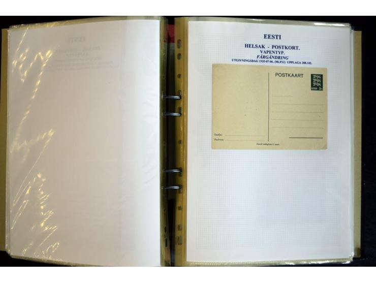 1915/1940, interessante, meist gestempelte Sammlung mit diversen Briefen, sowie diversen Ganzsachen dabei u.a. DUB1 gebraucht