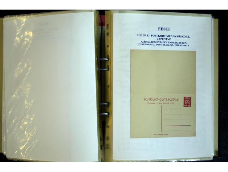 1915/1940, interessante, meist gestempelte Sammlung mit diversen Briefen, sowie diversen Ganzsachen dabei u.a. DUB1 gebraucht