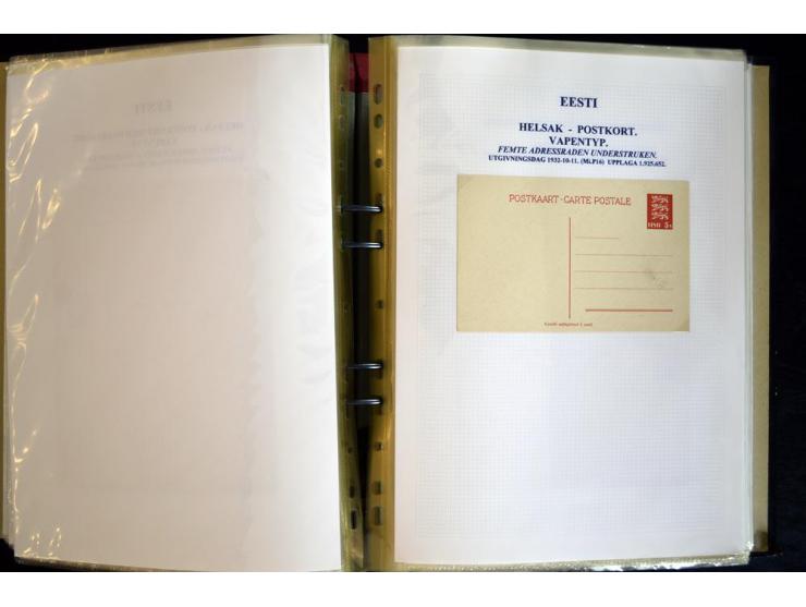1915/1940, interessante, meist gestempelte Sammlung mit diversen Briefen, sowie diversen Ganzsachen dabei u.a. DUB1 gebraucht