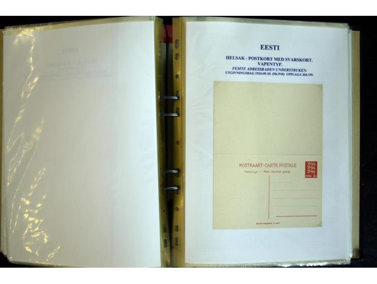 1915/1940, interessante, meist gestempelte Sammlung mit diversen Briefen, sowie diversen Ganzsachen dabei u.a. DUB1 gebraucht