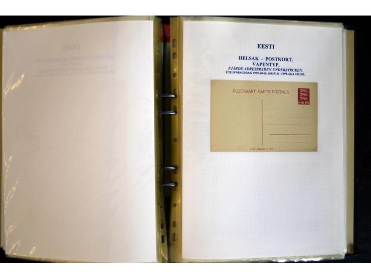 1915/1940, interessante, meist gestempelte Sammlung mit diversen Briefen, sowie diversen Ganzsachen dabei u.a. DUB1 gebraucht