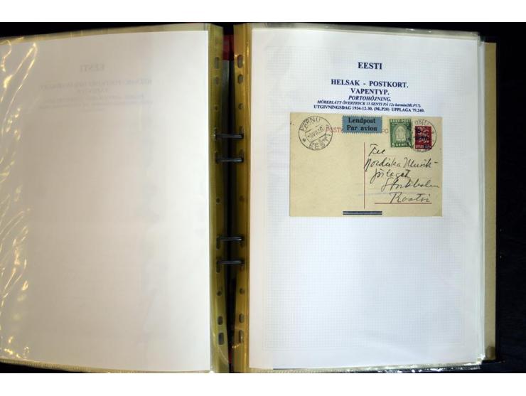 1915/1940, interessante, meist gestempelte Sammlung mit diversen Briefen, sowie diversen Ganzsachen dabei u.a. DUB1 gebraucht