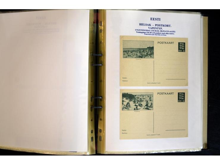 1915/1940, interessante, meist gestempelte Sammlung mit diversen Briefen, sowie diversen Ganzsachen dabei u.a. DUB1 gebraucht