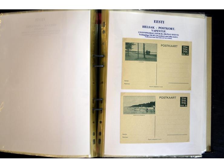 1915/1940, interessante, meist gestempelte Sammlung mit diversen Briefen, sowie diversen Ganzsachen dabei u.a. DUB1 gebraucht