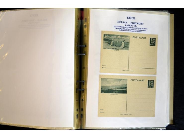 1915/1940, interessante, meist gestempelte Sammlung mit diversen Briefen, sowie diversen Ganzsachen dabei u.a. DUB1 gebraucht