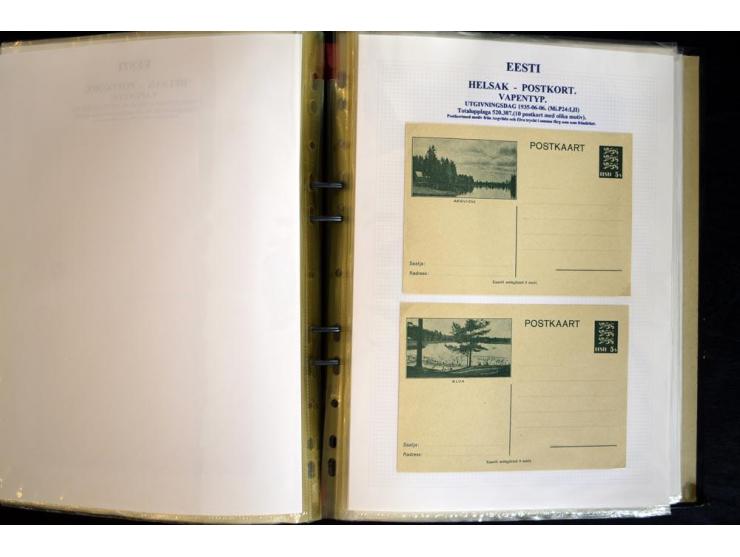 1915/1940, interessante, meist gestempelte Sammlung mit diversen Briefen, sowie diversen Ganzsachen dabei u.a. DUB1 gebraucht