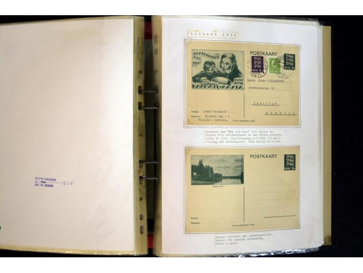 1915/1940, interessante, meist gestempelte Sammlung mit diversen Briefen, sowie diversen Ganzsachen dabei u.a. DUB1 gebraucht
