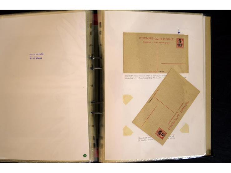 1915/1940, interessante, meist gestempelte Sammlung mit diversen Briefen, sowie diversen Ganzsachen dabei u.a. DUB1 gebraucht