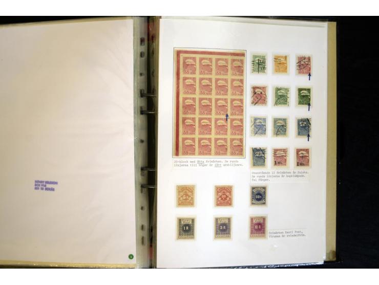 1915/1940, interessante, meist gestempelte Sammlung mit diversen Briefen, sowie diversen Ganzsachen dabei u.a. DUB1 gebraucht