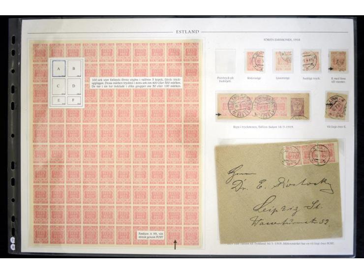 1918/41, hochinteressante Ausstellungssammlung, alle Ausgaben sehr spezialisiert nach Auflagen, Farben, Stempeln, usw. gesamm