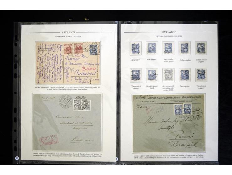 1918/41, hochinteressante Ausstellungssammlung, alle Ausgaben sehr spezialisiert nach Auflagen, Farben, Stempeln, usw. gesamm