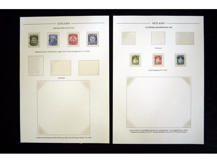 1918/41, hochinteressante Ausstellungssammlung, alle Ausgaben sehr spezialisiert nach Auflagen, Farben, Stempeln, usw. gesamm