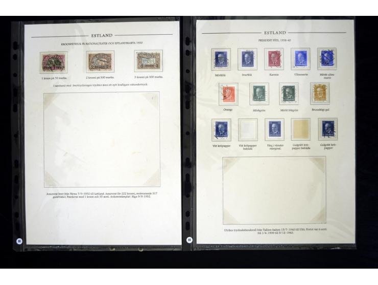 1918/41, hochinteressante Ausstellungssammlung, alle Ausgaben sehr spezialisiert nach Auflagen, Farben, Stempeln, usw. gesamm