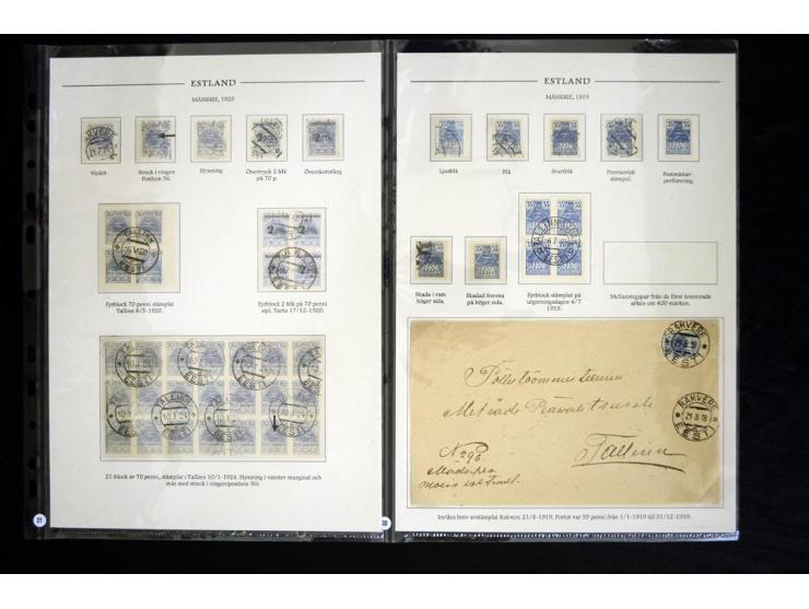 1918/41, hochinteressante Ausstellungssammlung, alle Ausgaben sehr spezialisiert nach Auflagen, Farben, Stempeln, usw. gesamm