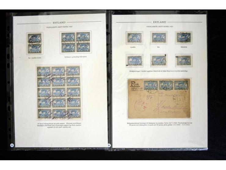 1918/41, hochinteressante Ausstellungssammlung, alle Ausgaben sehr spezialisiert nach Auflagen, Farben, Stempeln, usw. gesamm