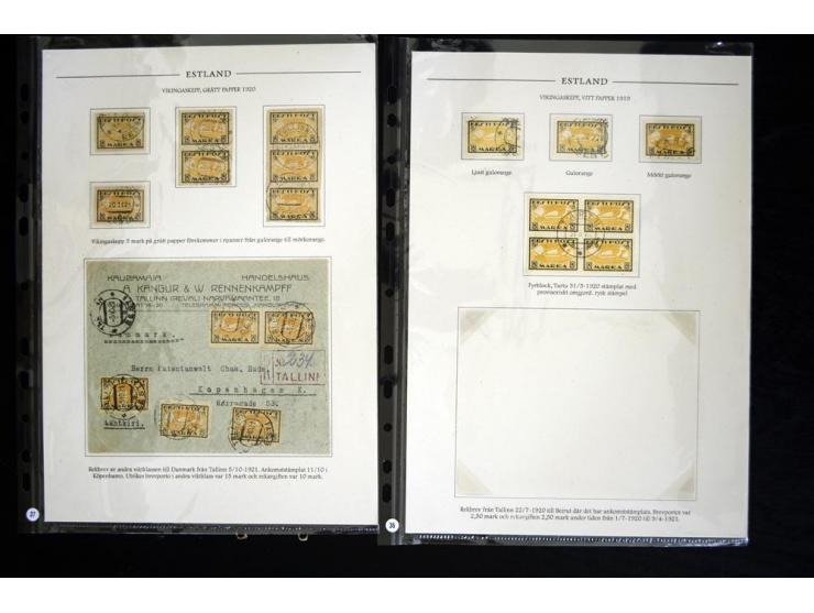 1918/41, hochinteressante Ausstellungssammlung, alle Ausgaben sehr spezialisiert nach Auflagen, Farben, Stempeln, usw. gesamm