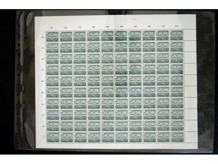 1918/41, hochinteressante Ausstellungssammlung, alle Ausgaben sehr spezialisiert nach Auflagen, Farben, Stempeln, usw. gesamm