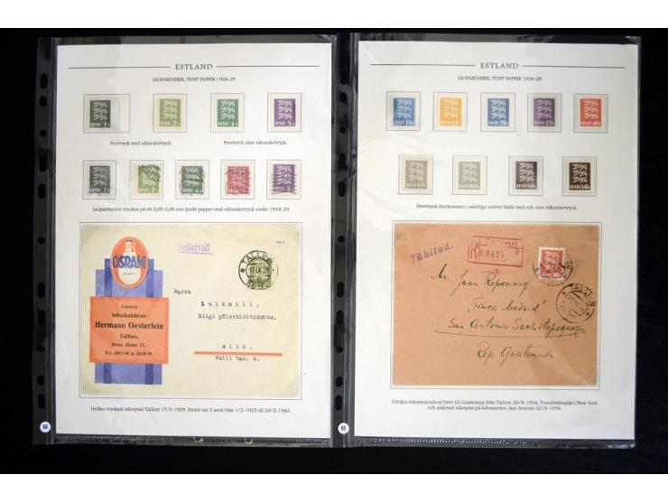 1918/41, hochinteressante Ausstellungssammlung, alle Ausgaben sehr spezialisiert nach Auflagen, Farben, Stempeln, usw. gesamm