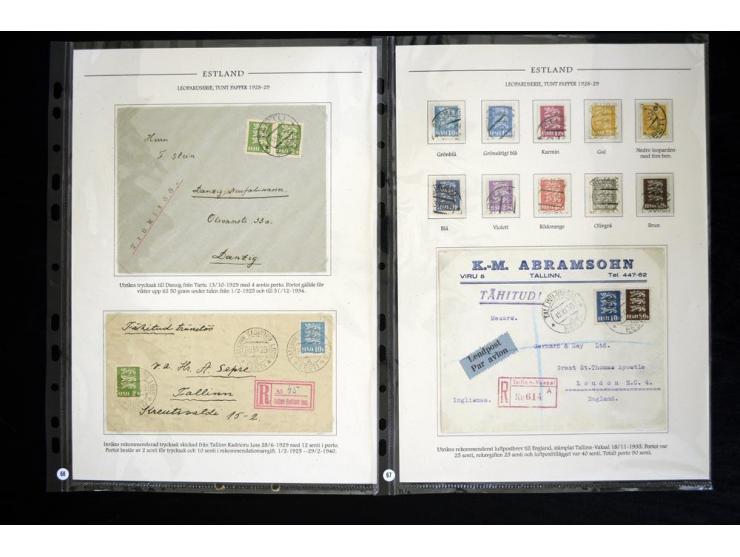 1918/41, hochinteressante Ausstellungssammlung, alle Ausgaben sehr spezialisiert nach Auflagen, Farben, Stempeln, usw. gesamm