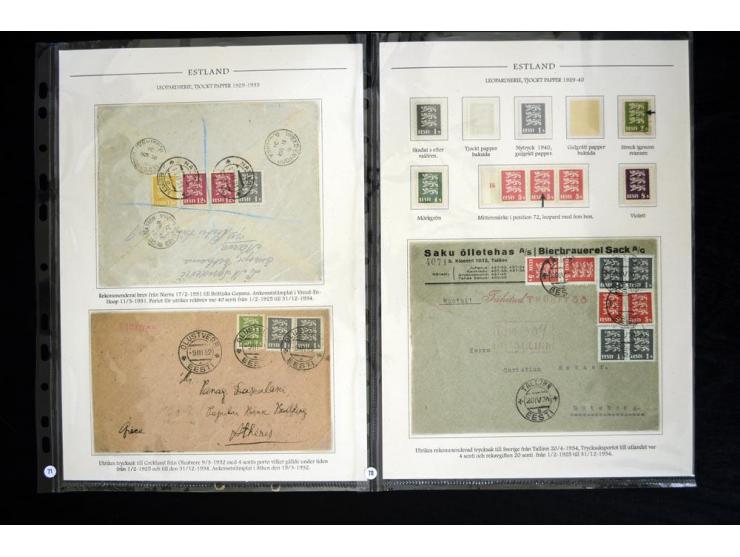1918/41, hochinteressante Ausstellungssammlung, alle Ausgaben sehr spezialisiert nach Auflagen, Farben, Stempeln, usw. gesamm