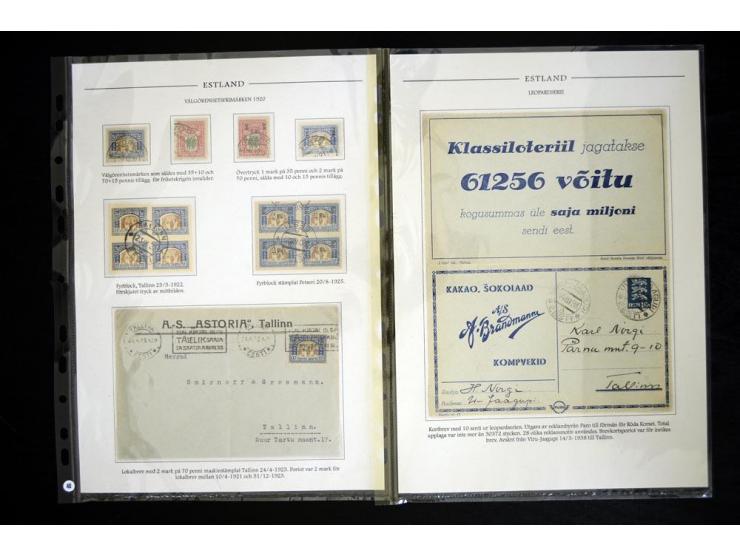 1918/41, hochinteressante Ausstellungssammlung, alle Ausgaben sehr spezialisiert nach Auflagen, Farben, Stempeln, usw. gesamm