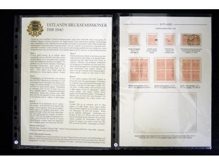 1918/41, hochinteressante Ausstellungssammlung, alle Ausgaben sehr spezialisiert nach Auflagen, Farben, Stempeln, usw. gesamm