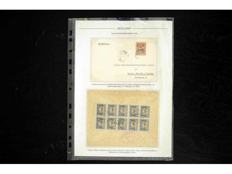 1918/41, hochinteressante Ausstellungssammlung, alle Ausgaben sehr spezialisiert nach Auflagen, Farben, Stempeln, usw. gesamm